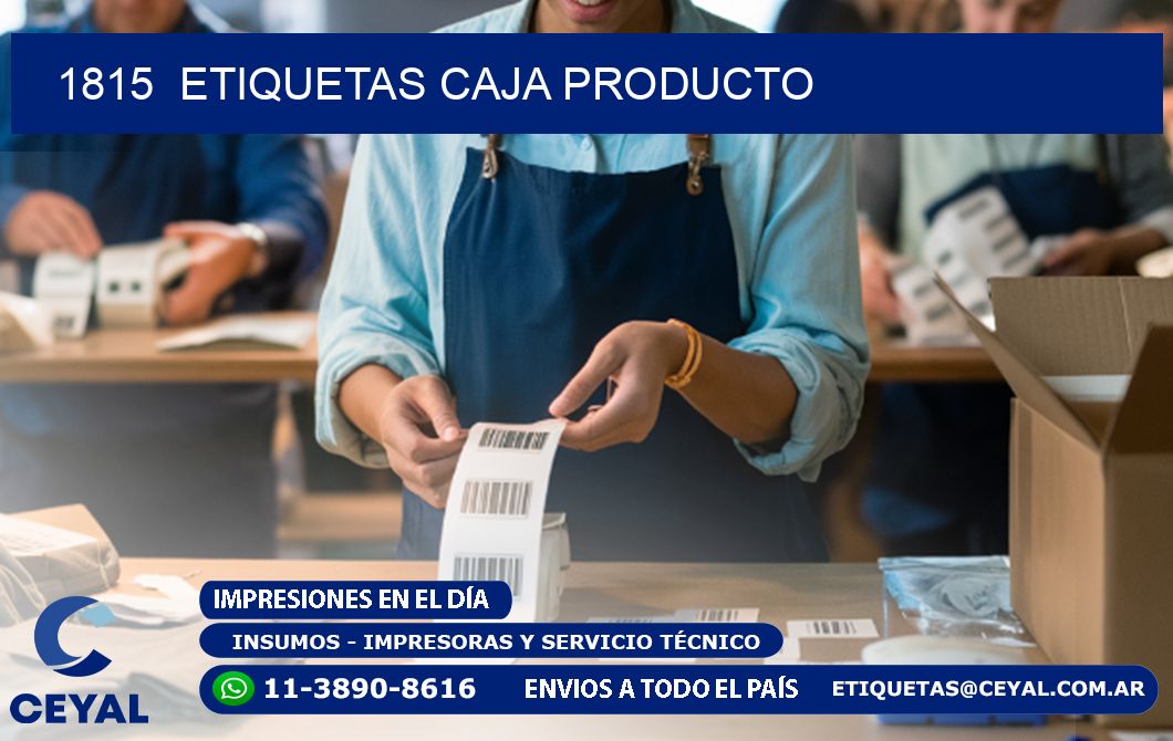 1815  ETIQUETAS CAJA PRODUCTO