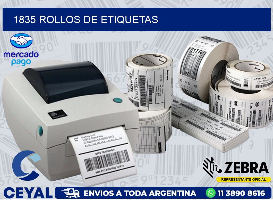 1835 ROLLOS DE ETIQUETAS