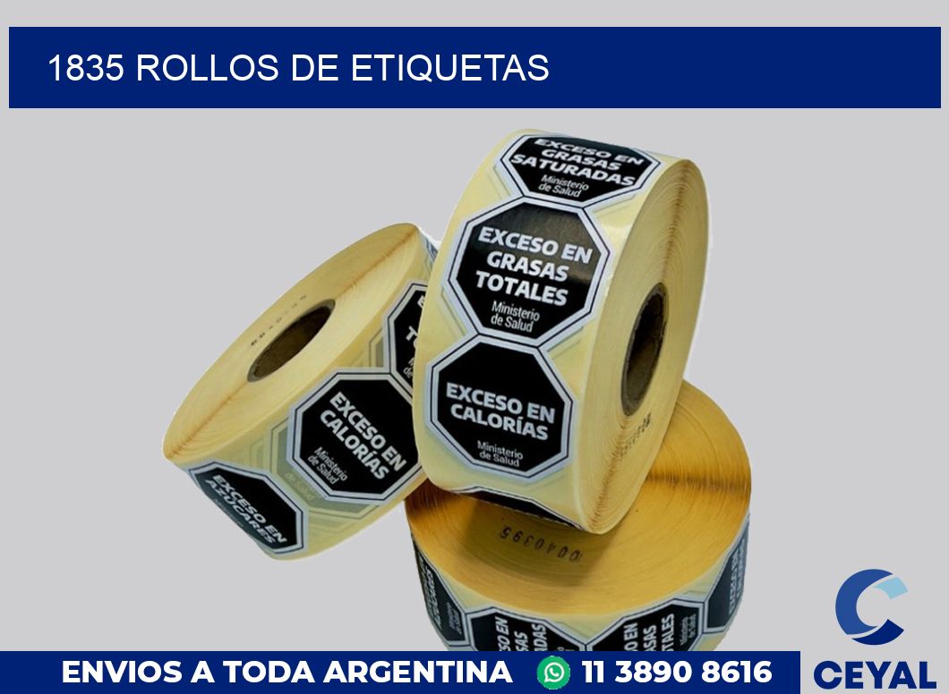 1835 ROLLOS DE ETIQUETAS