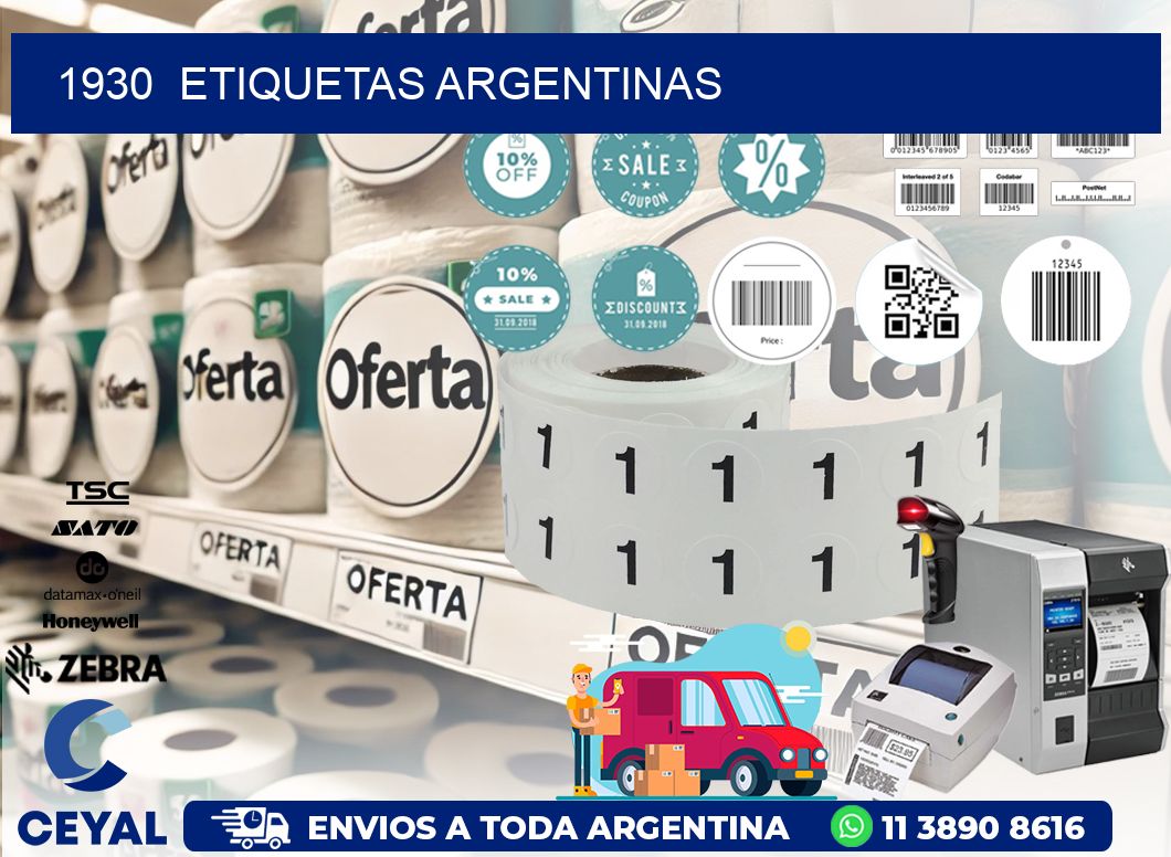 1930  ETIQUETAS ARGENTINAS