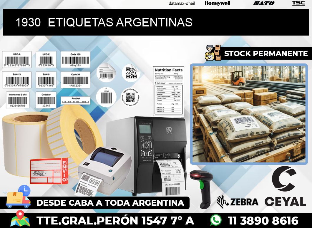 1930  ETIQUETAS ARGENTINAS