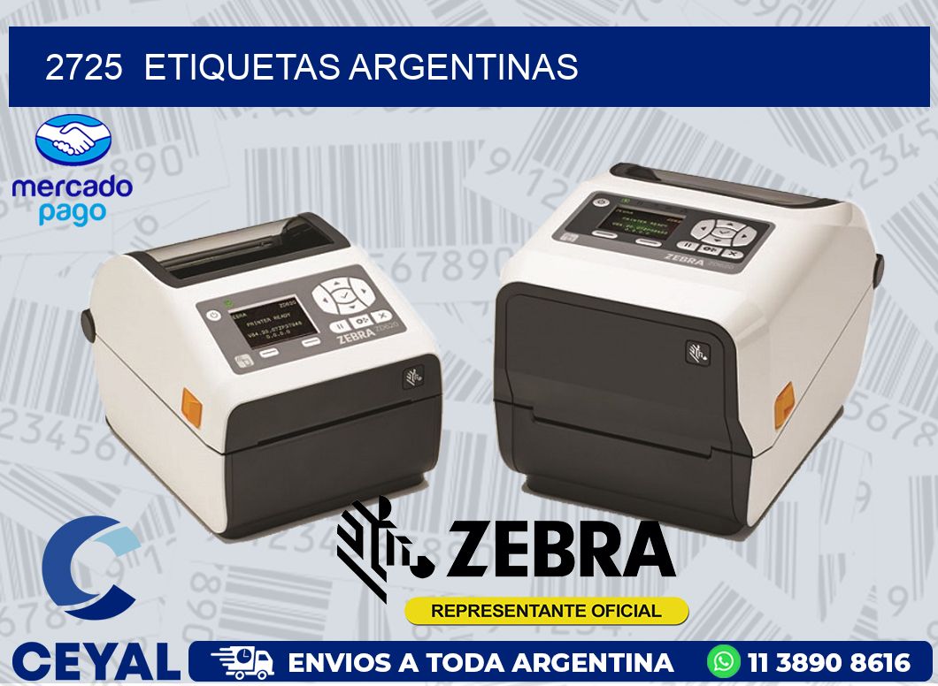 2725  ETIQUETAS ARGENTINAS