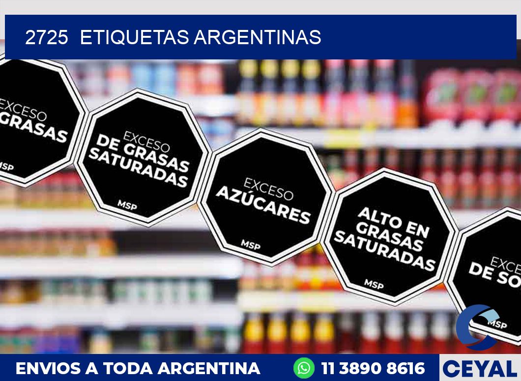 2725  ETIQUETAS ARGENTINAS