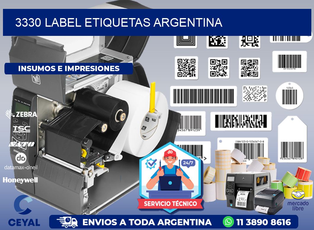 3330 LABEL ETIQUETAS ARGENTINA