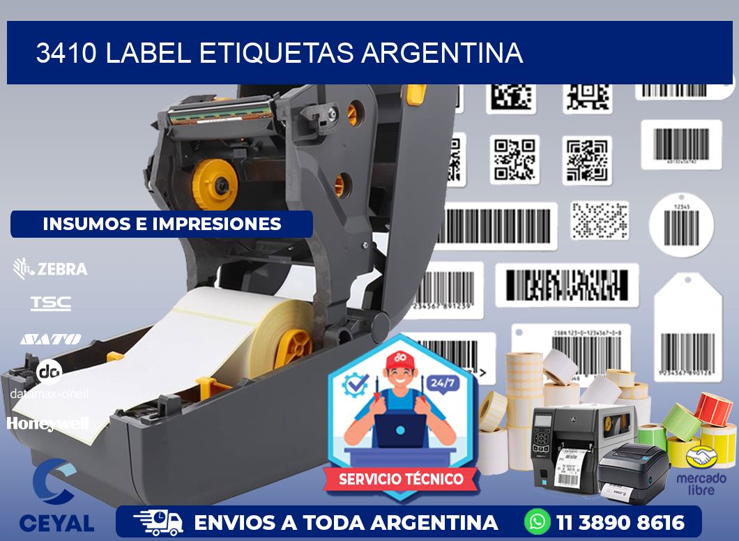 3410 LABEL ETIQUETAS ARGENTINA