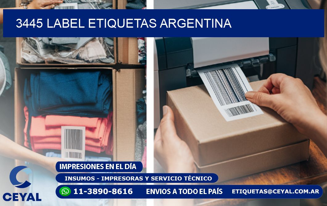 3445 LABEL ETIQUETAS ARGENTINA