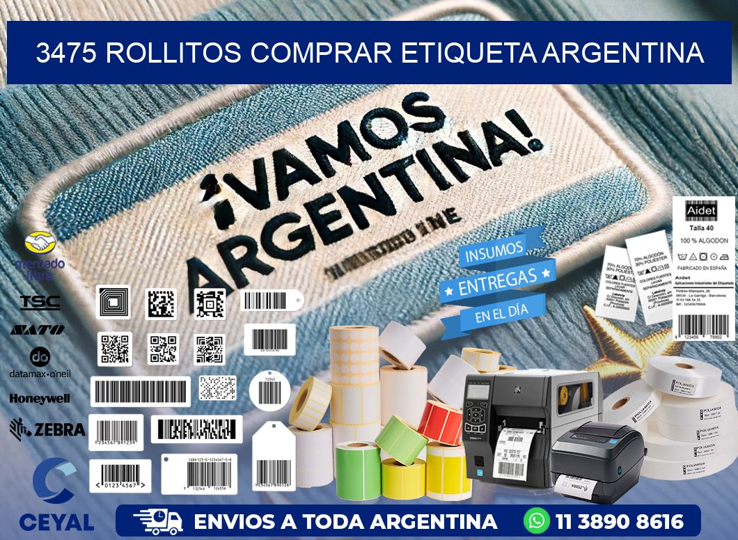 3475 ROLLITOS COMPRAR ETIQUETA ARGENTINA