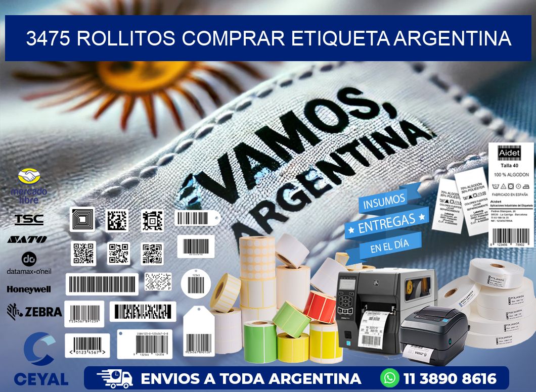 3475 ROLLITOS COMPRAR ETIQUETA ARGENTINA