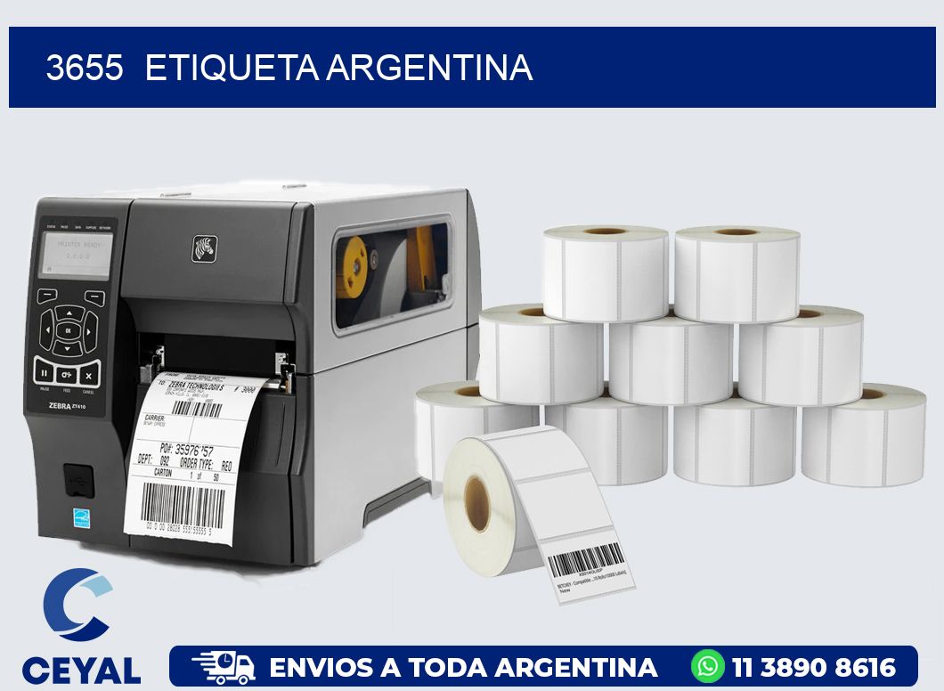 3655  ETIQUETA ARGENTINA