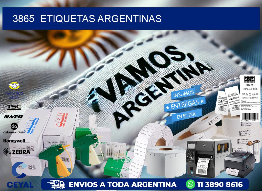 3865  ETIQUETAS ARGENTINAS