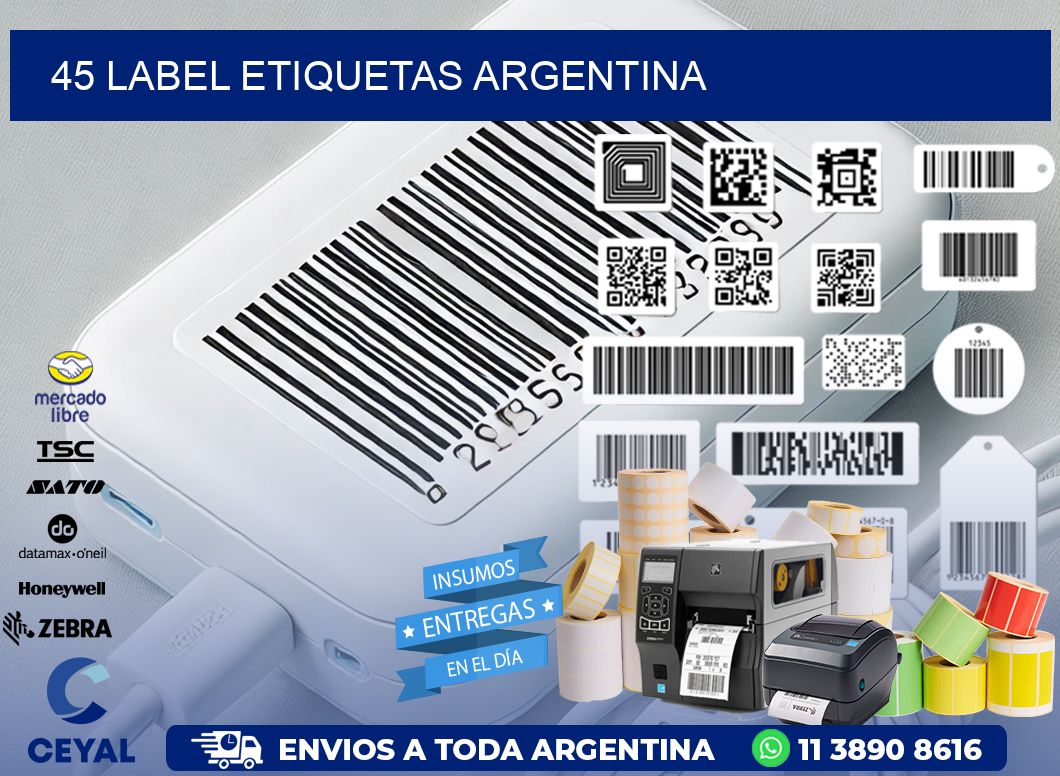 45 LABEL ETIQUETAS ARGENTINA