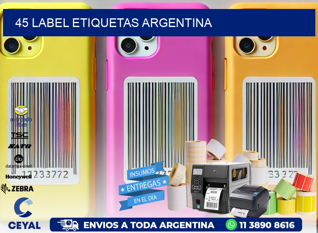 45 LABEL ETIQUETAS ARGENTINA