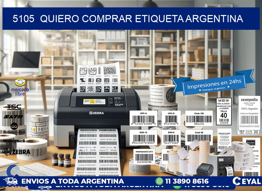 5105  QUIERO COMPRAR ETIQUETA ARGENTINA