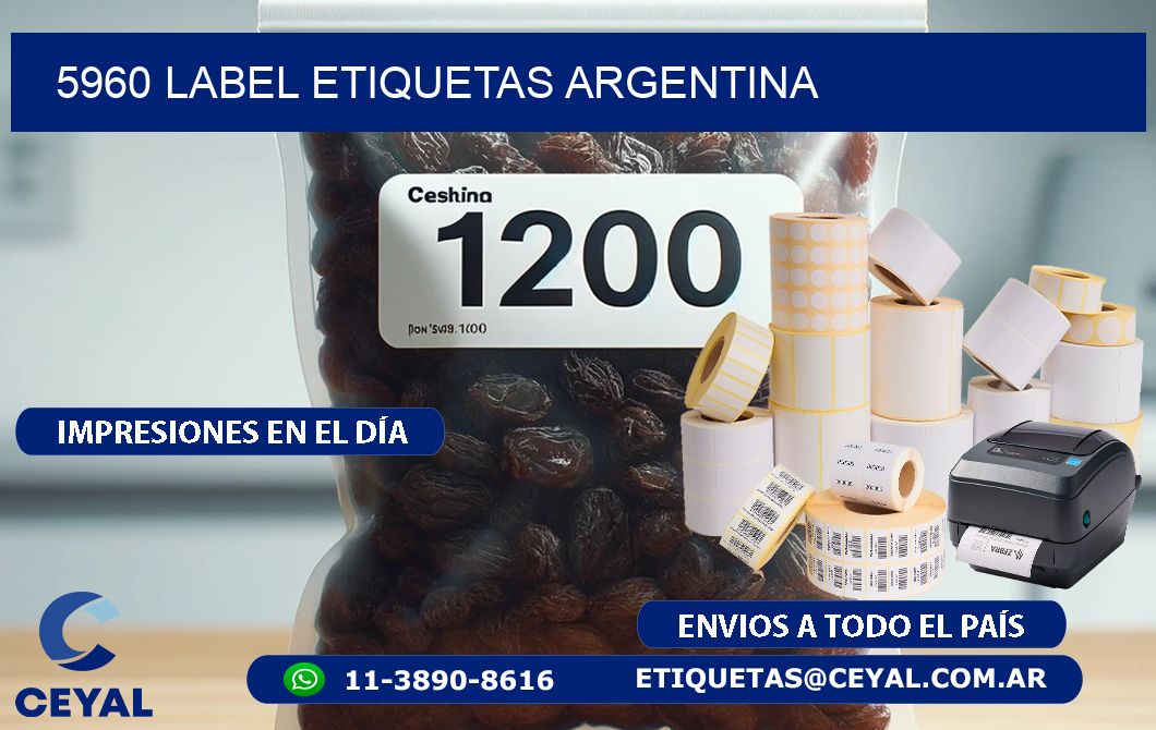 5960 LABEL ETIQUETAS ARGENTINA