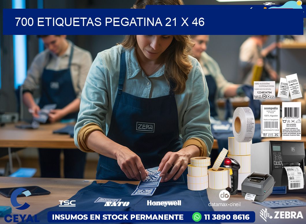 700 ETIQUETAS PEGATINA 21 x 46