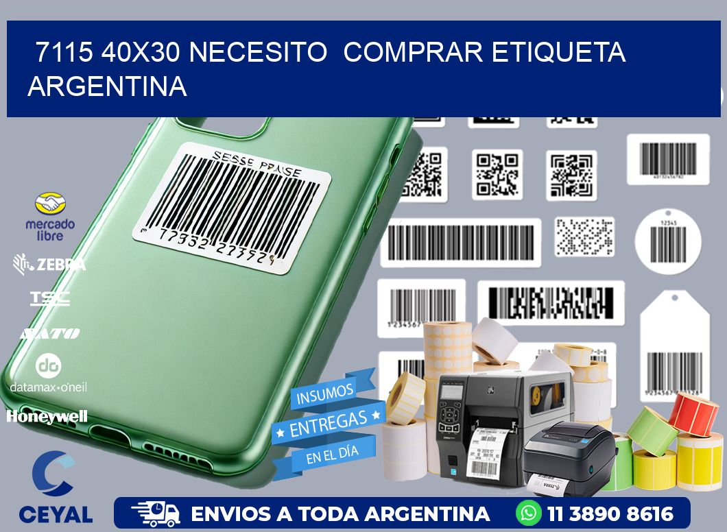 7115 40X30 NECESITO  COMPRAR ETIQUETA ARGENTINA