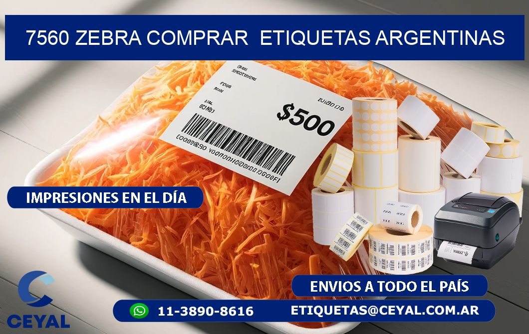 7560 ZEBRA COMPRAR  ETIQUETAS ARGENTINAS