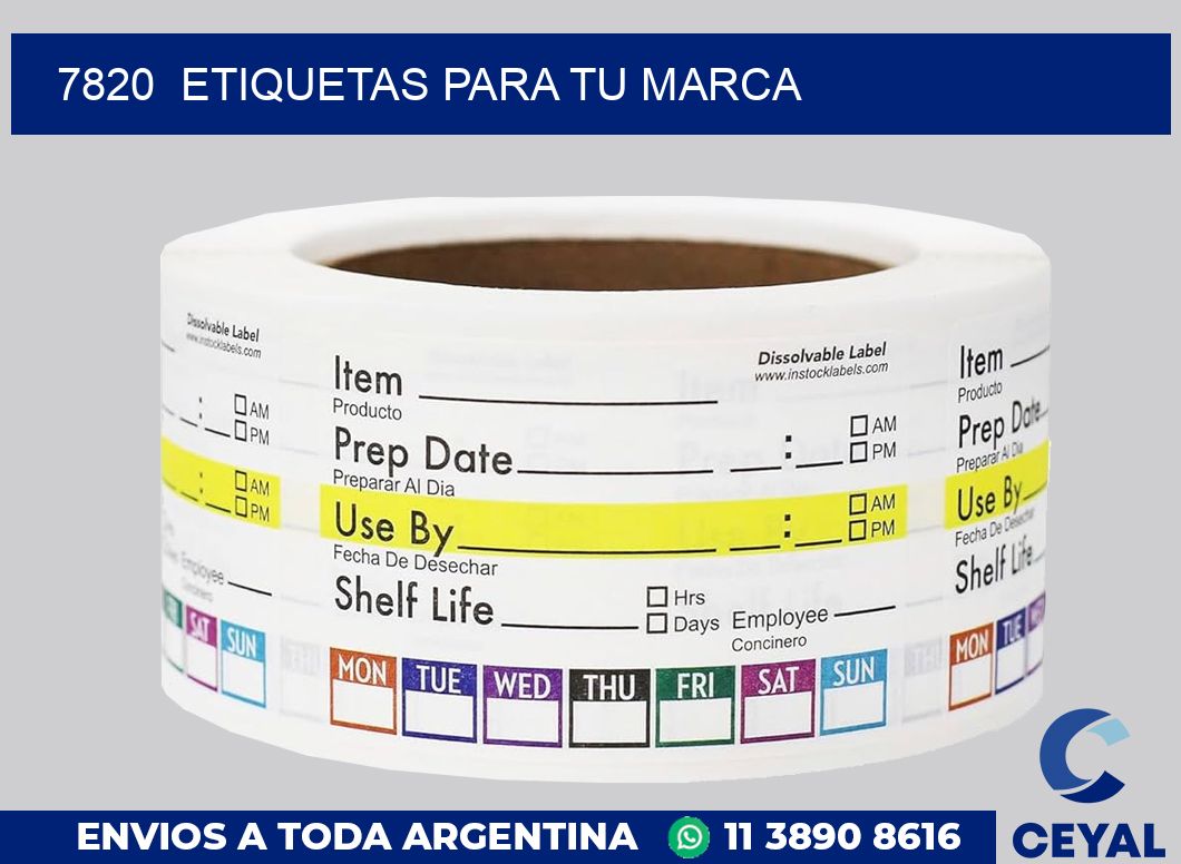 7820  ETIQUETAS PARA TU MARCA