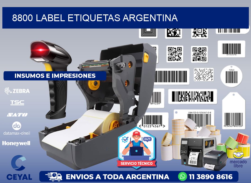 8800 LABEL ETIQUETAS ARGENTINA