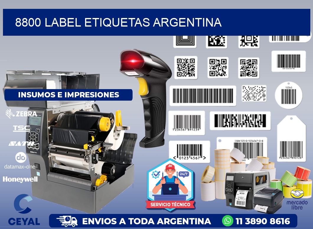 8800 LABEL ETIQUETAS ARGENTINA