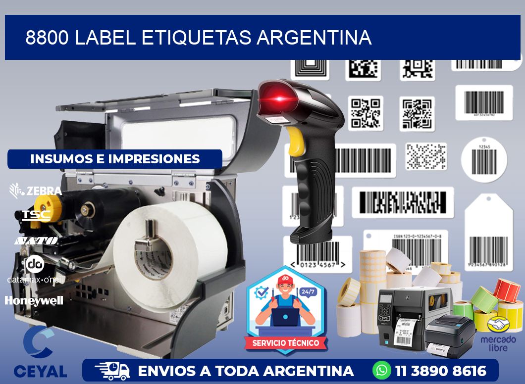 8800 LABEL ETIQUETAS ARGENTINA