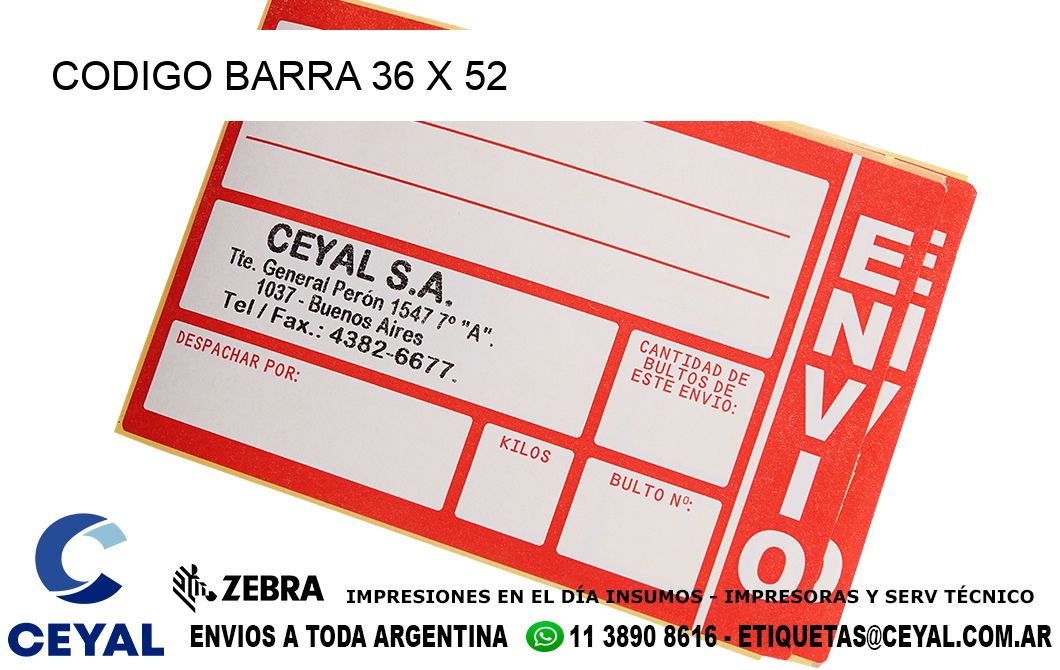 CODIGO BARRA 36 x 52