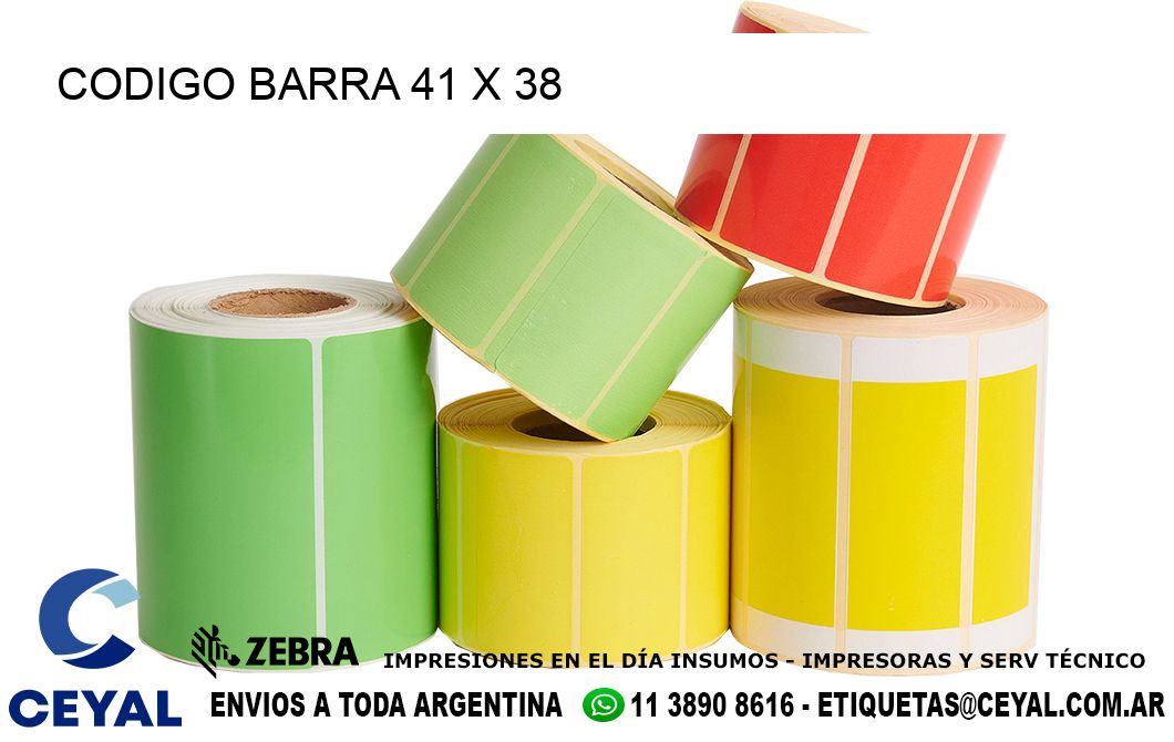 CODIGO BARRA 41 x 38