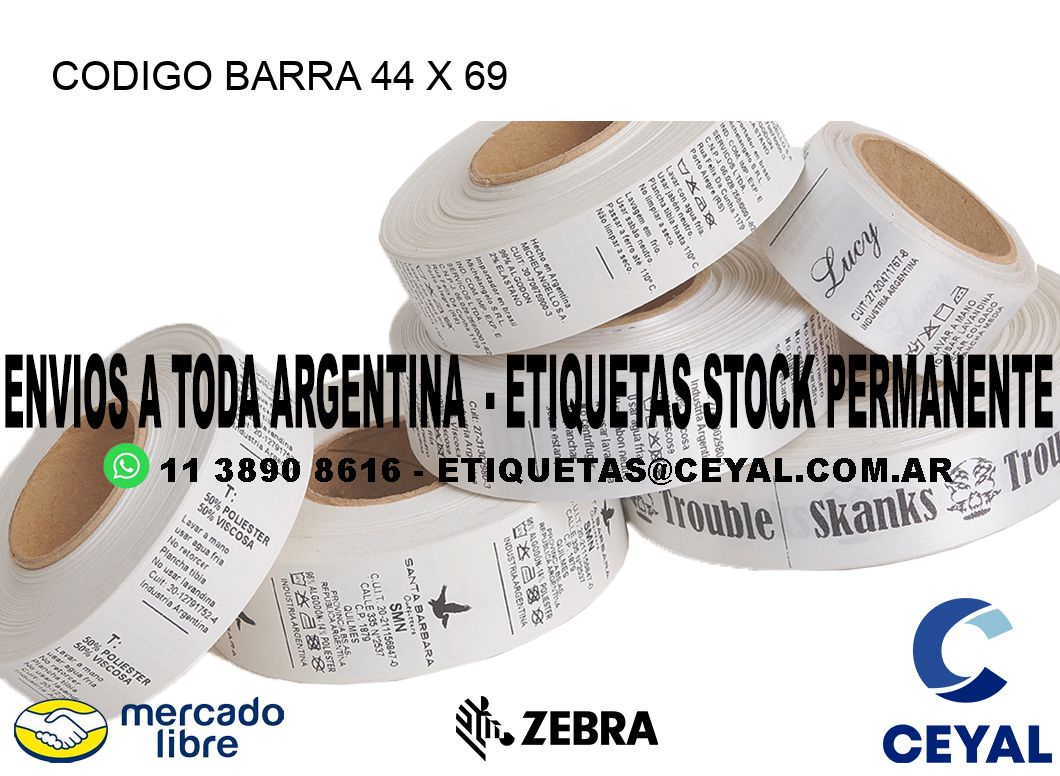 CODIGO BARRA 44 x 69