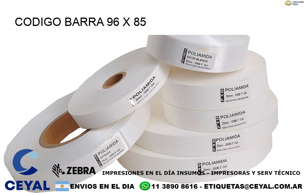 CODIGO BARRA 96 x 85