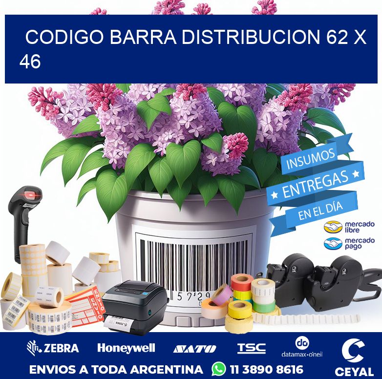 CODIGO BARRA DISTRIBUCION 62 x 46