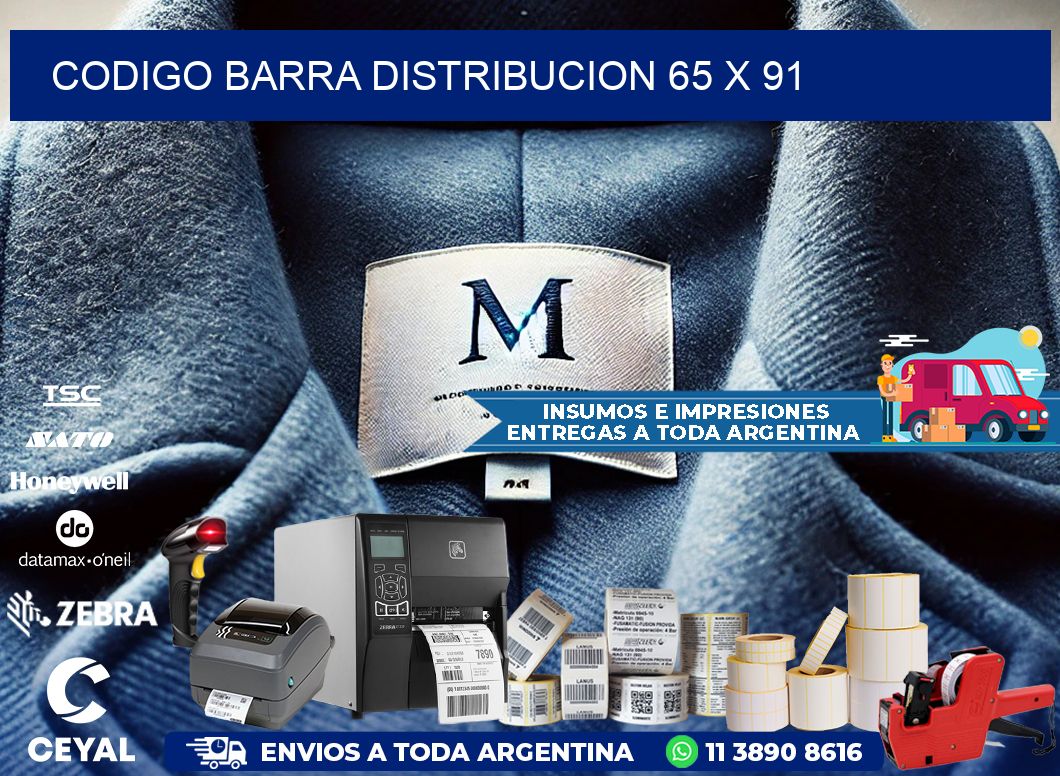 CODIGO BARRA DISTRIBUCION 65 x 91