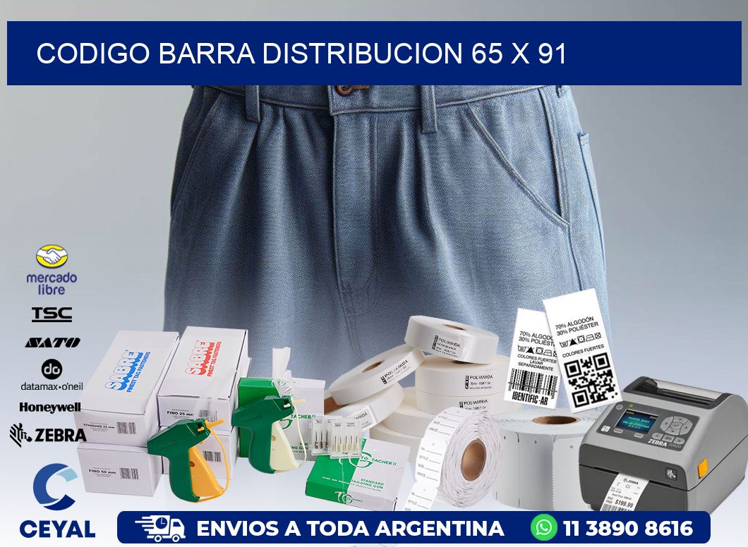 CODIGO BARRA DISTRIBUCION 65 x 91