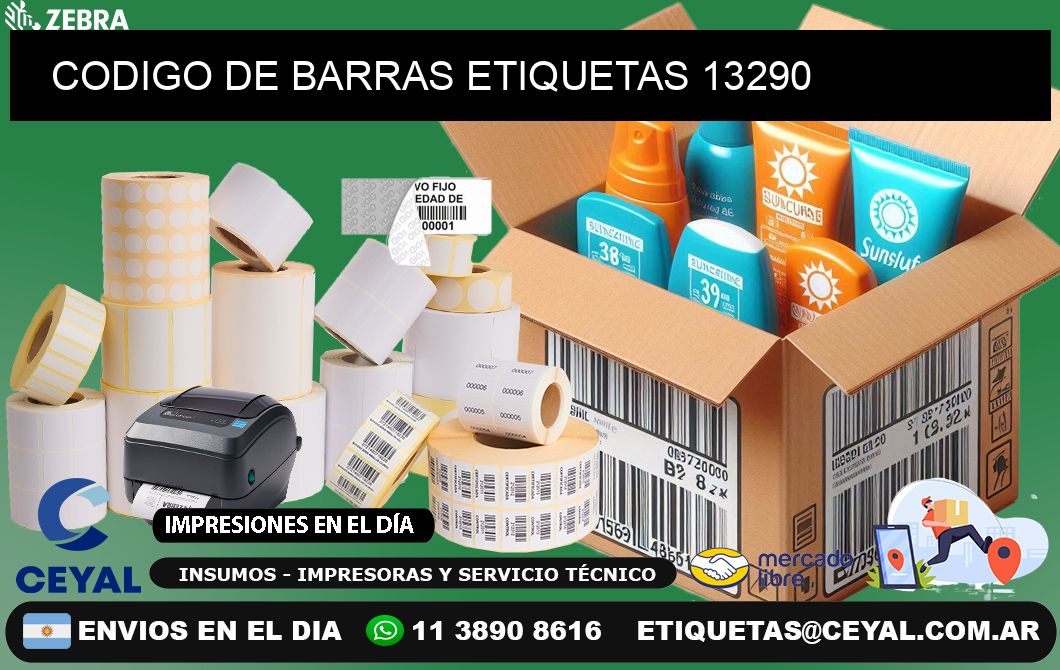 CODIGO DE BARRAS ETIQUETAS 13290