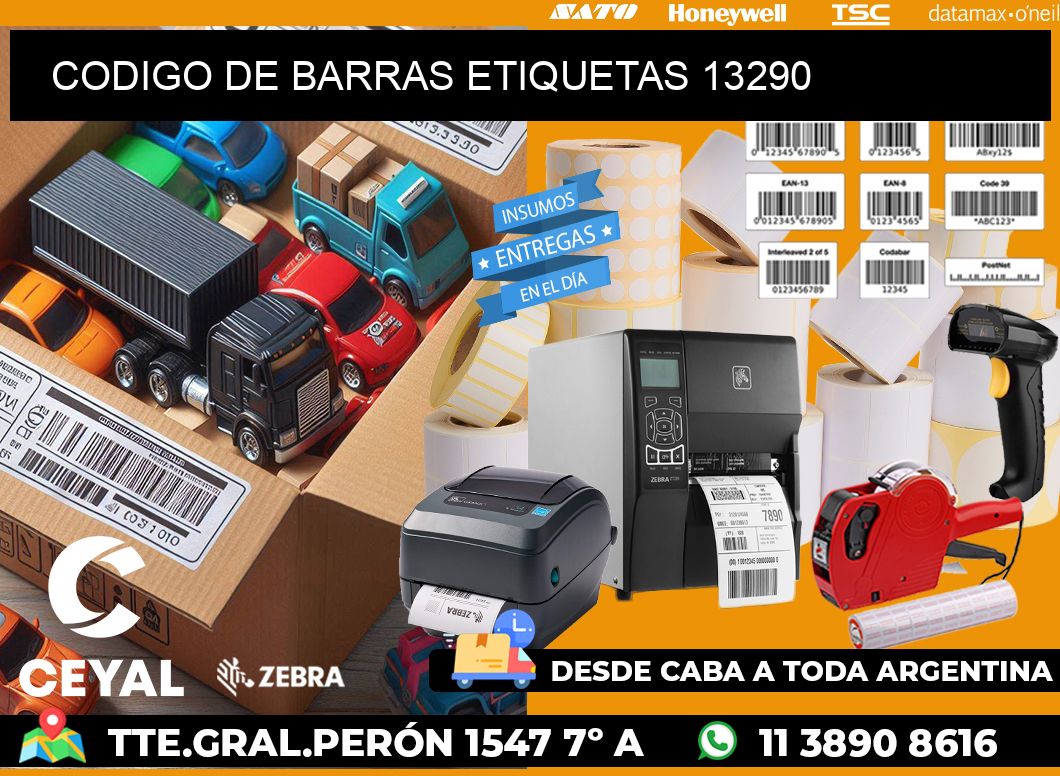 CODIGO DE BARRAS ETIQUETAS 13290