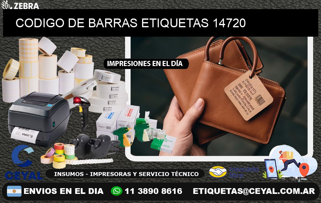 CODIGO DE BARRAS ETIQUETAS 14720