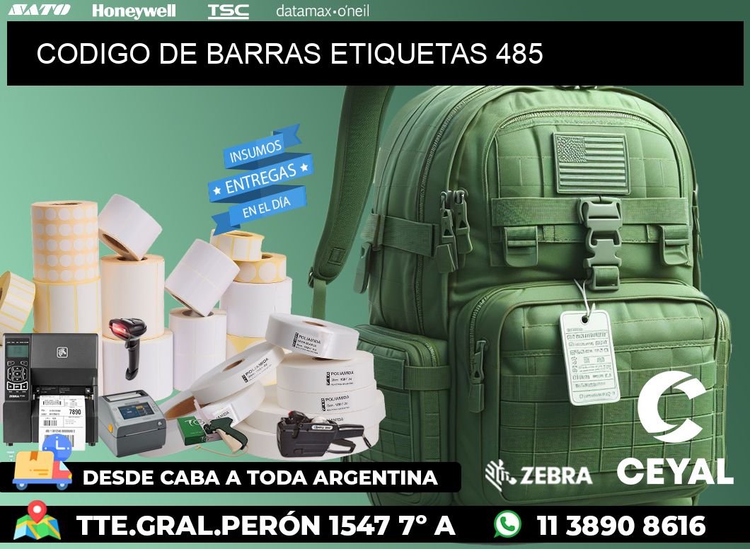 CODIGO DE BARRAS ETIQUETAS 485