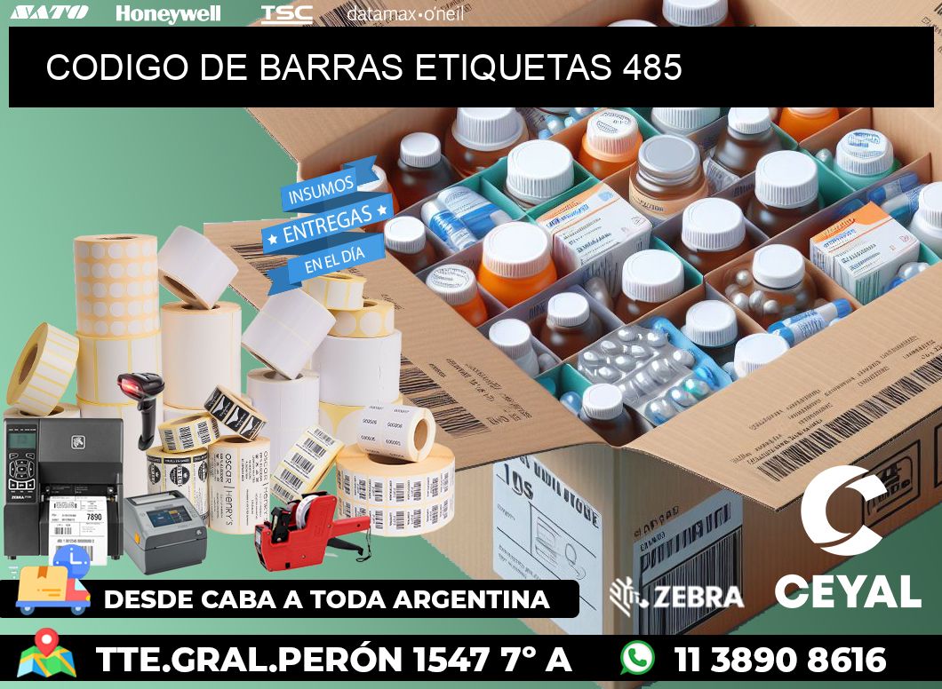 CODIGO DE BARRAS ETIQUETAS 485