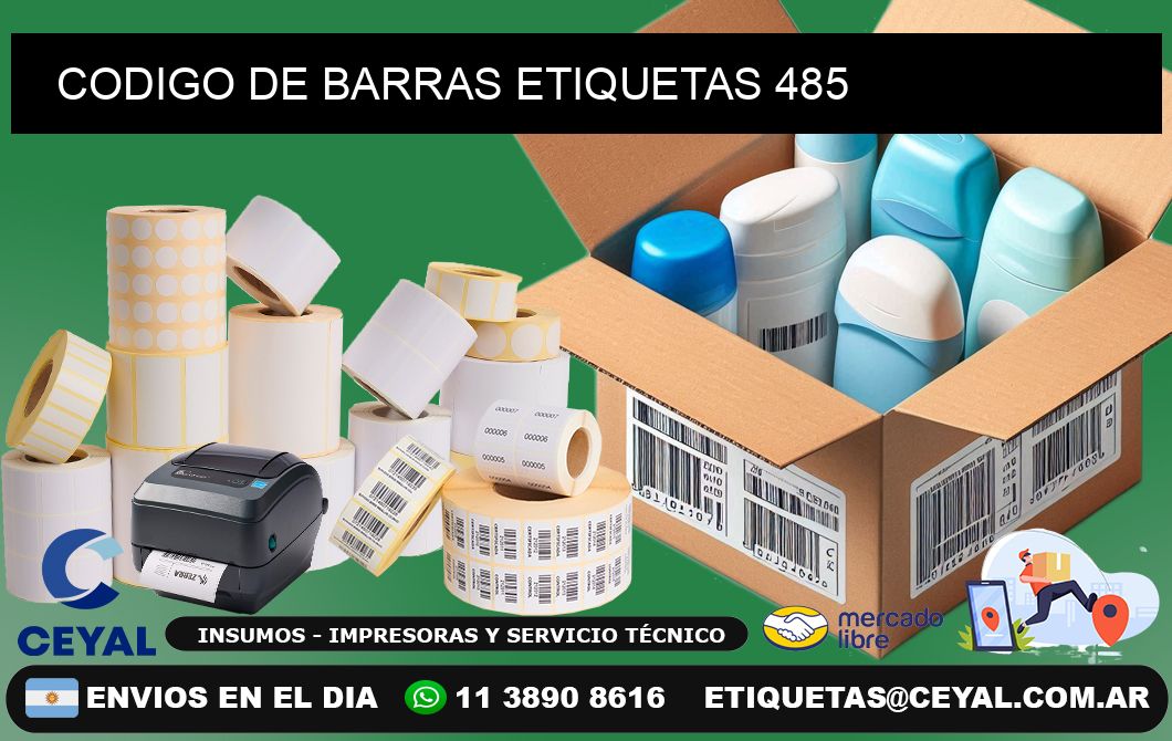 CODIGO DE BARRAS ETIQUETAS 485