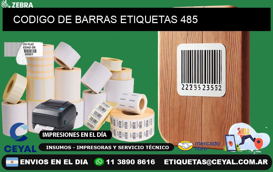 CODIGO DE BARRAS ETIQUETAS 485