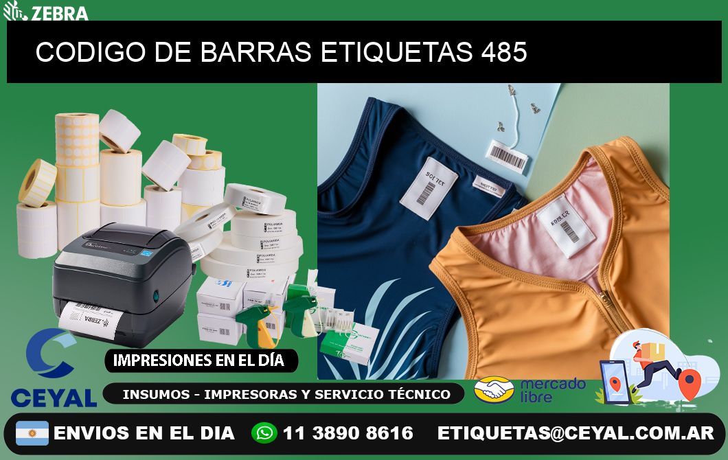 CODIGO DE BARRAS ETIQUETAS 485