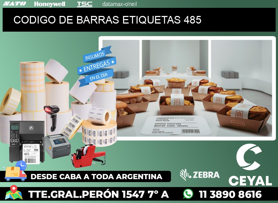 CODIGO DE BARRAS ETIQUETAS 485