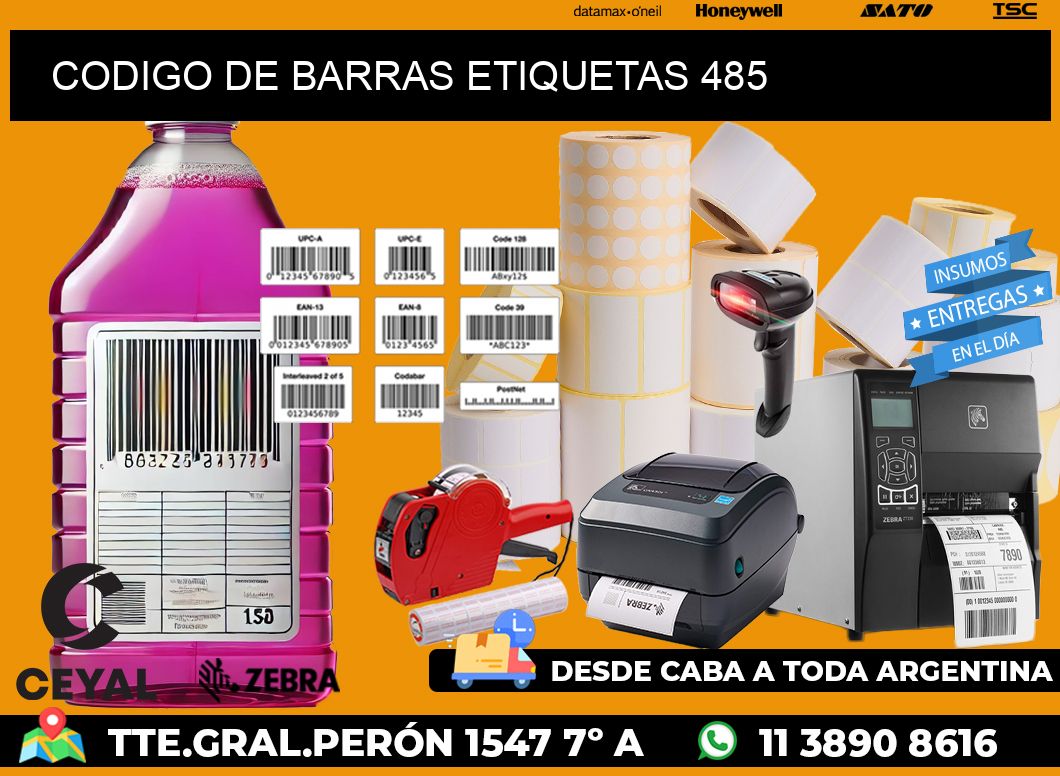 CODIGO DE BARRAS ETIQUETAS 485