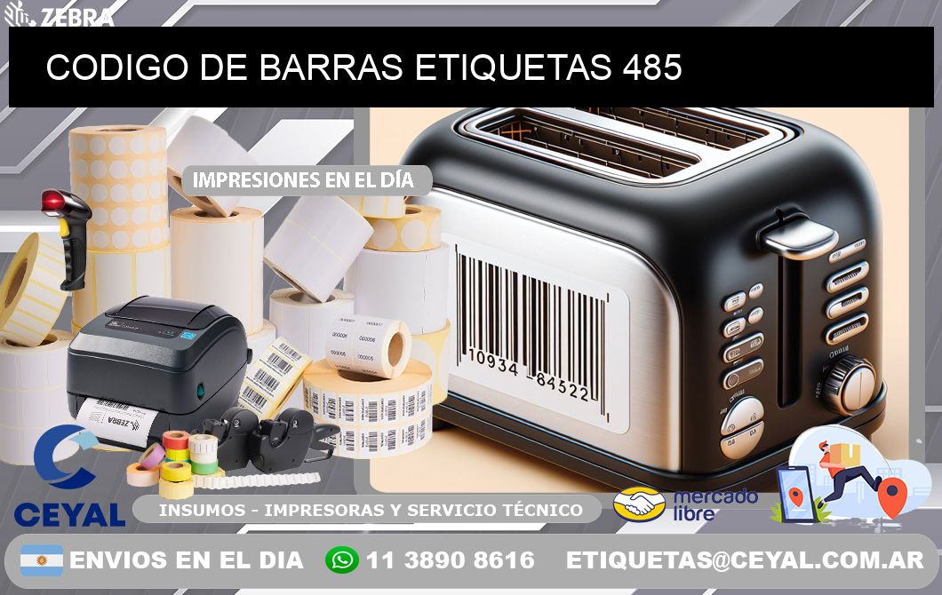 CODIGO DE BARRAS ETIQUETAS 485