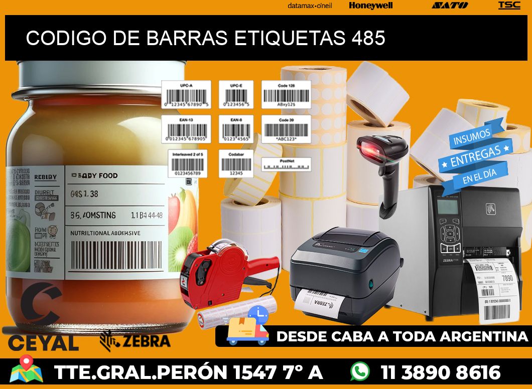 CODIGO DE BARRAS ETIQUETAS 485