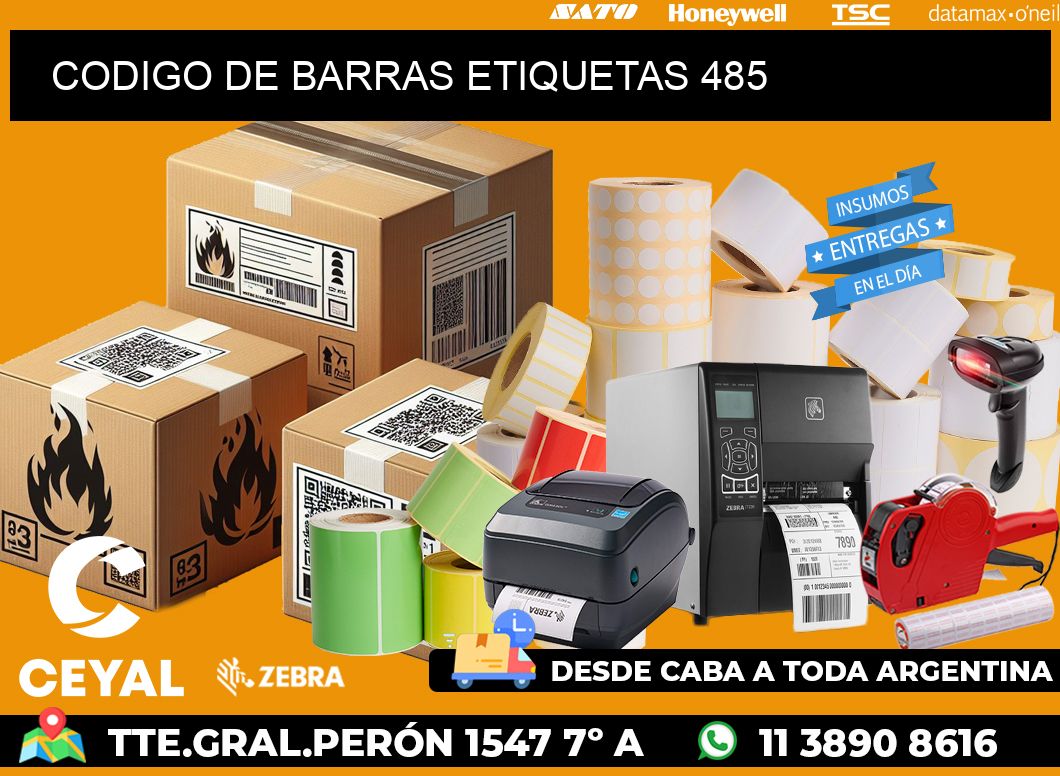 CODIGO DE BARRAS ETIQUETAS 485