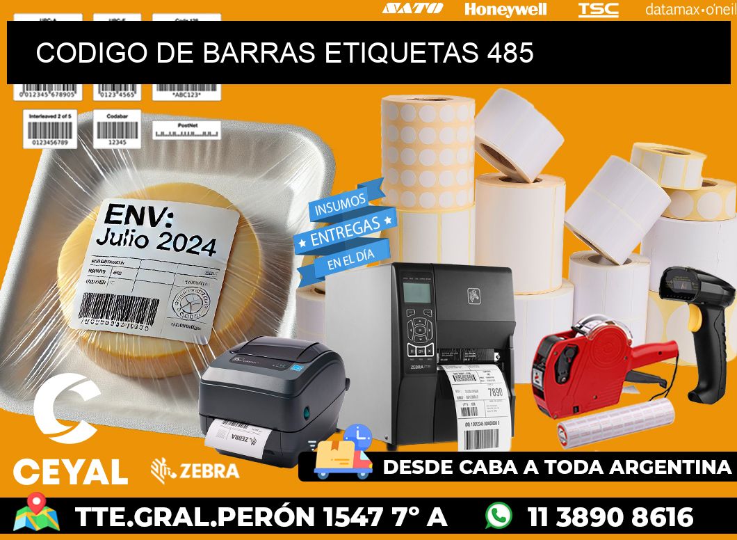 CODIGO DE BARRAS ETIQUETAS 485