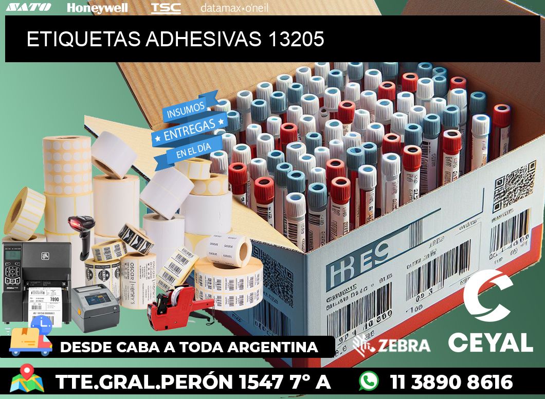 ETIQUETAS ADHESIVAS 13205