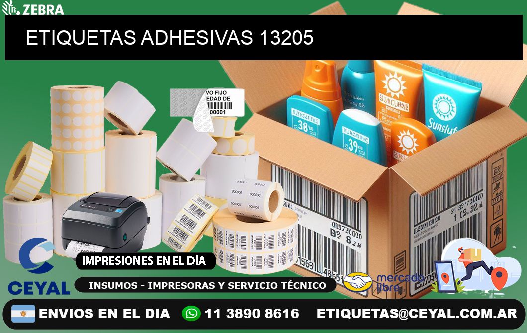 ETIQUETAS ADHESIVAS 13205