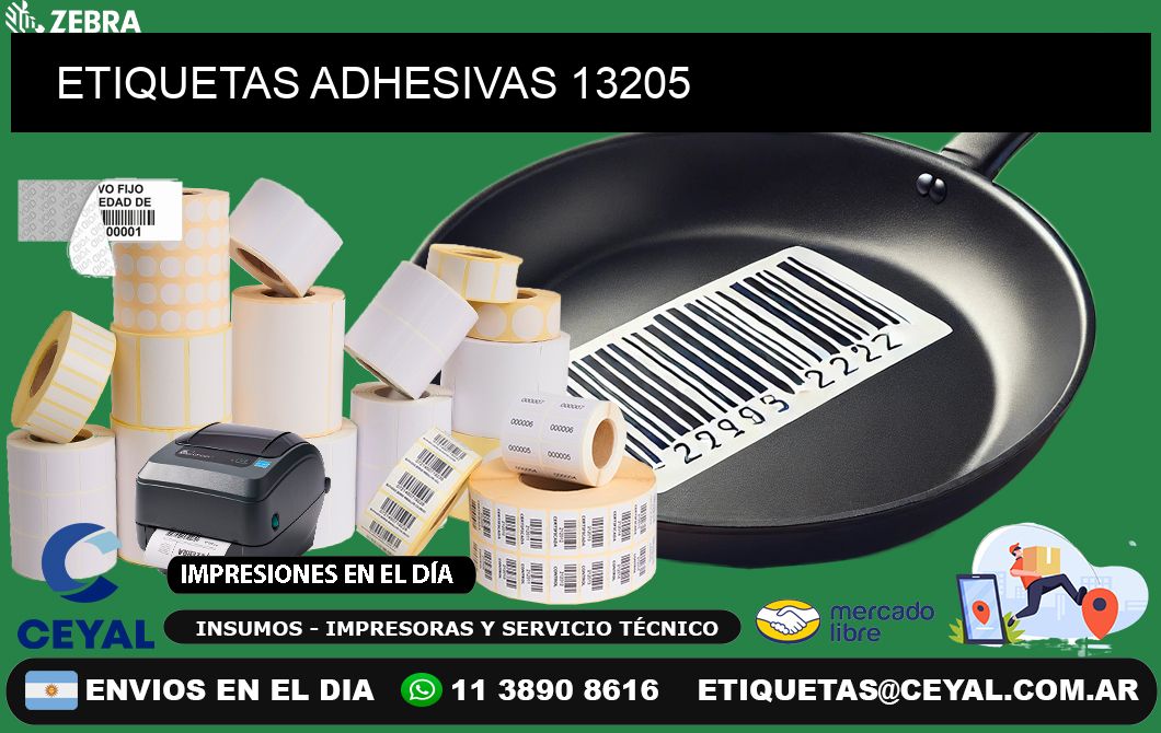 ETIQUETAS ADHESIVAS 13205