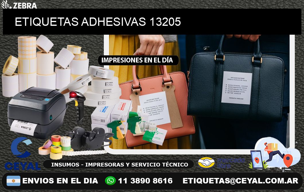 ETIQUETAS ADHESIVAS 13205